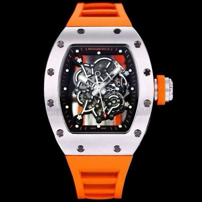 RICHARD MILLE Factory Richard Mille RM055 Silver stainless steel case Diameter 50mm watch